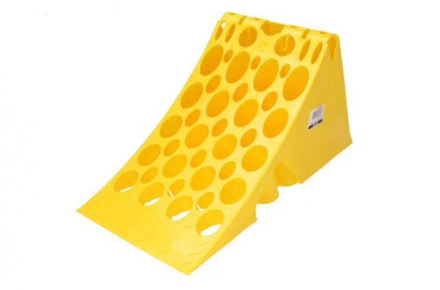 Wheel Chock with Stand, 47.5 cm Tire Contact Length, 28 × 38.5 × 20 cm