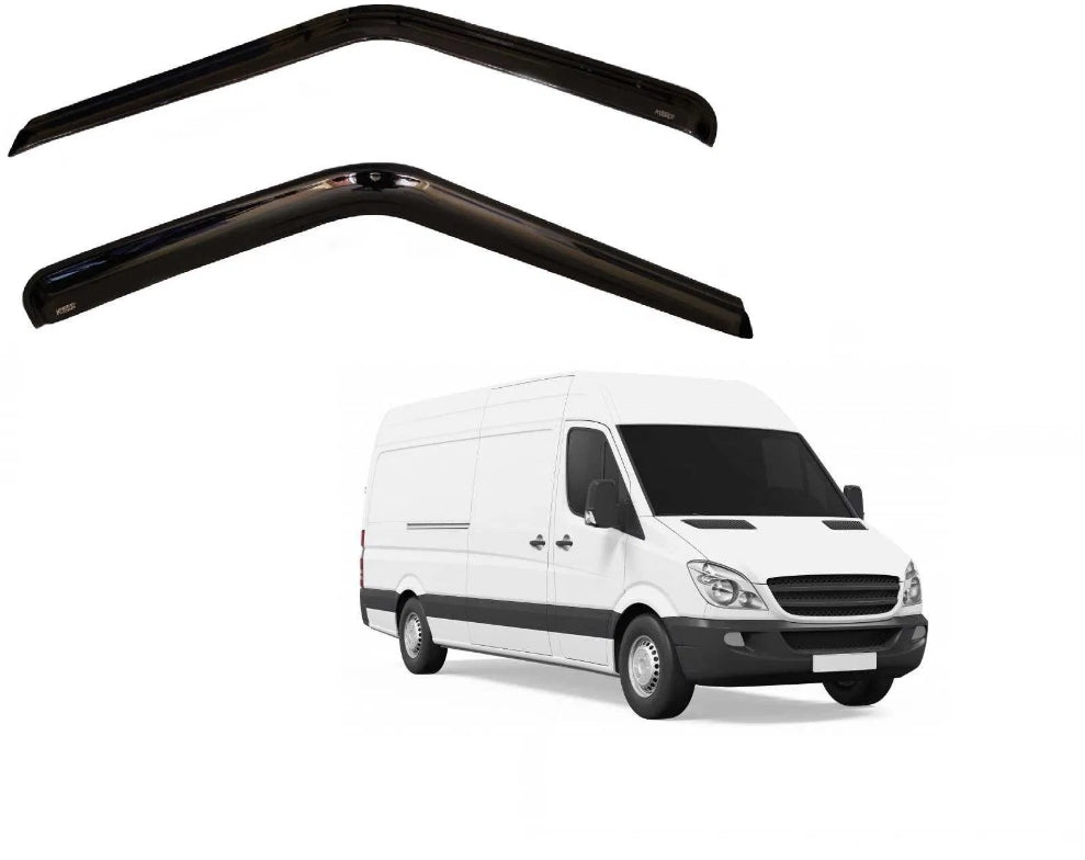 Jeu de déflecteurs de vent – adapté pour Mercedes Sprinter 2007+, noir