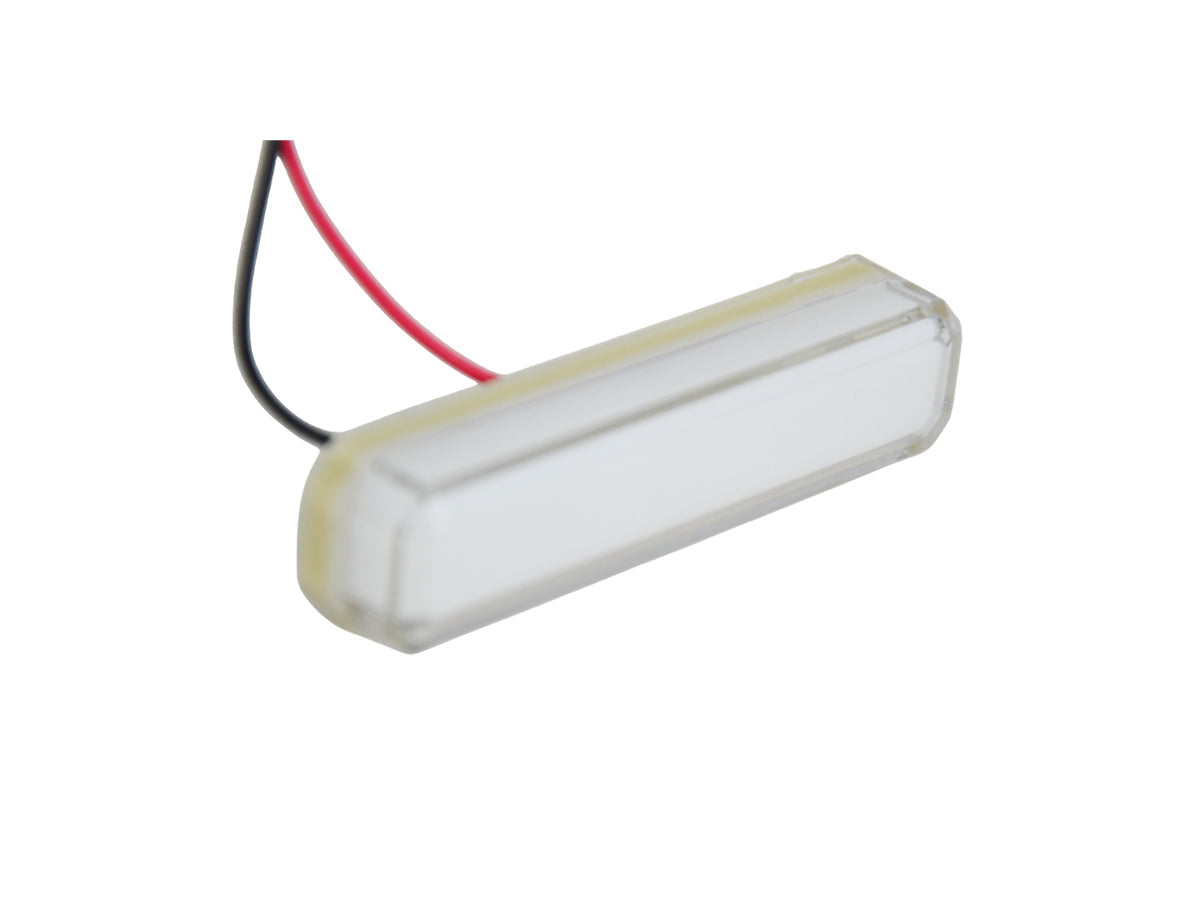 Feu de gabarit à LED néon blanc, 12/24 V à clipser, vis invisible, 80 x 20 x 20 mm