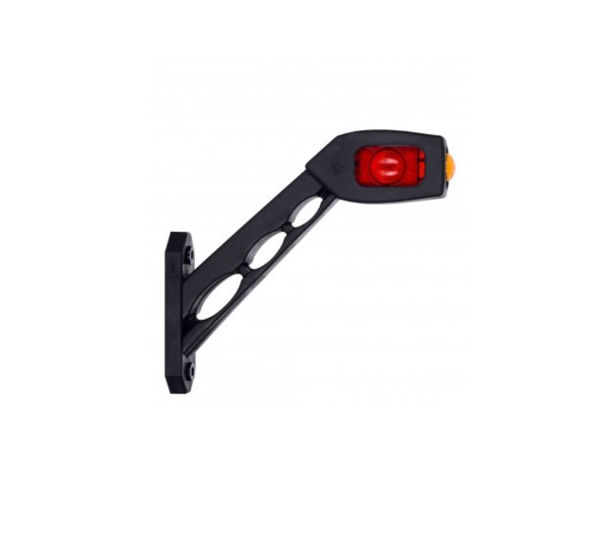Feu de gabarit LED angulaire, côté droit, jaune/blanc/noir, 18,7 cm