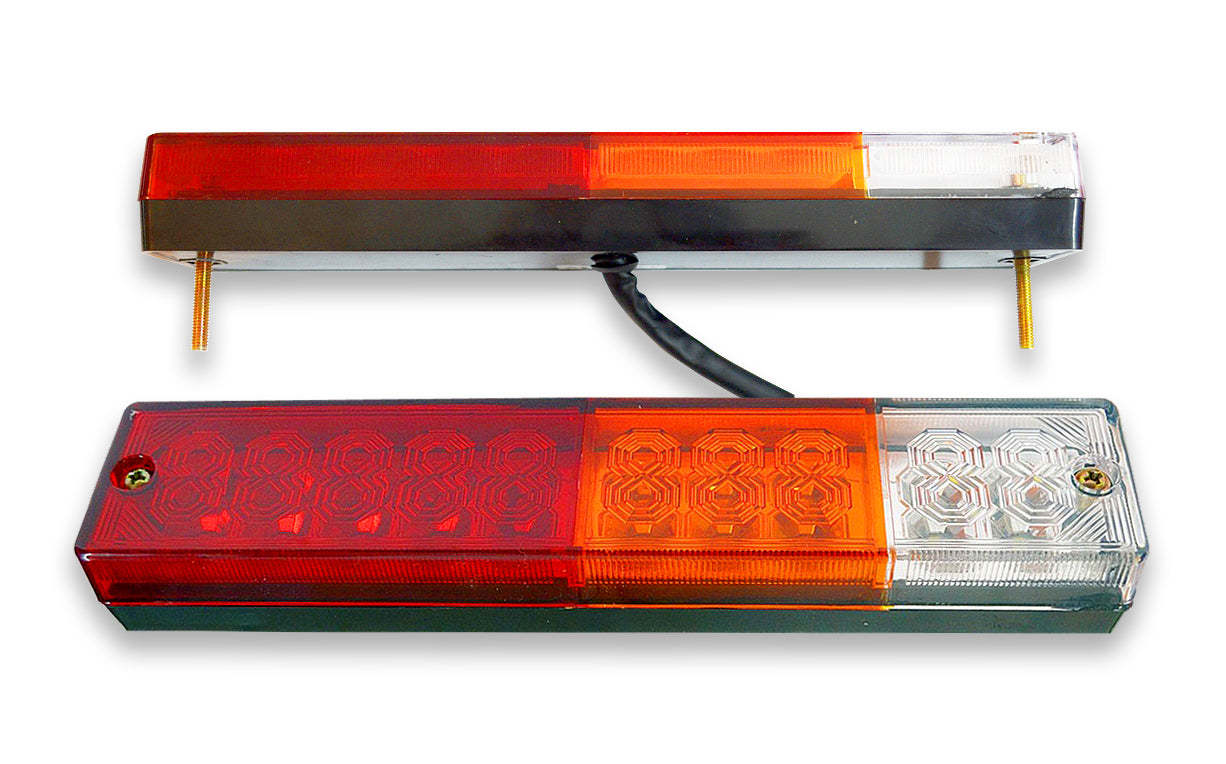 Feux arrière à LED, feux stop 4 fonctions, multivoltage 10–30 V, lot de 2