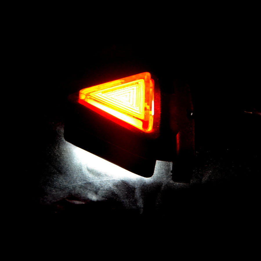 Мини триъгълен LED неон габарит, червен/бял, 12/24V