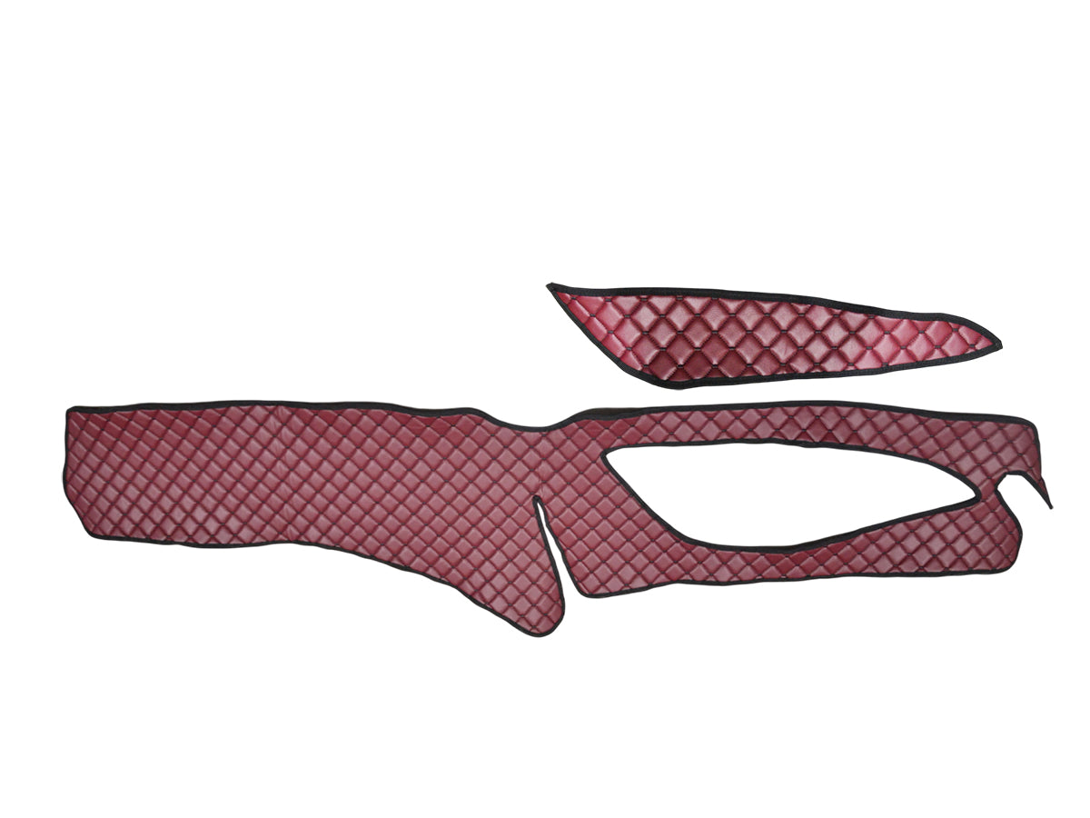 Armaturenbrettmatte – Bordeaux Kunstleder (Eco-Leder), geeignet für Scania R 2017+