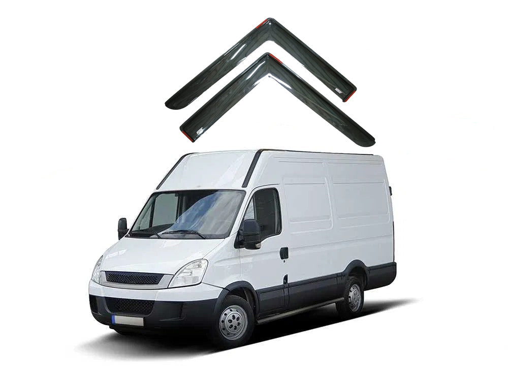 Jeu de déflecteurs de vent – adapté pour Iveco Daily 2015–2024, noir