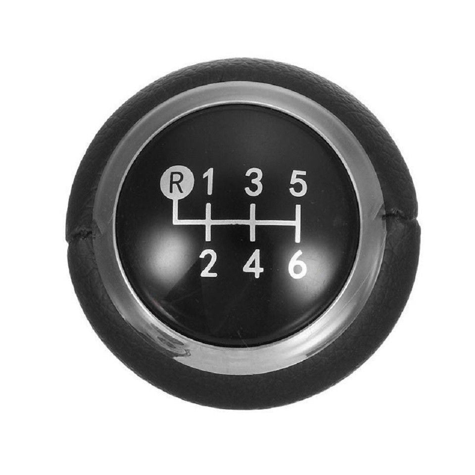 Pommeau de levier de vitesses 6 rapports en cuir noir adapté pour Toyota Corolla