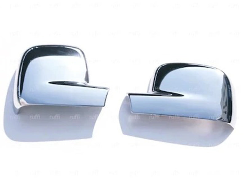 Coques de rétroviseur chromées – adapté pour VW Transporter T5 2003–2010 et VW Caddy 2004–2015, plastique ABS, jeu de 2