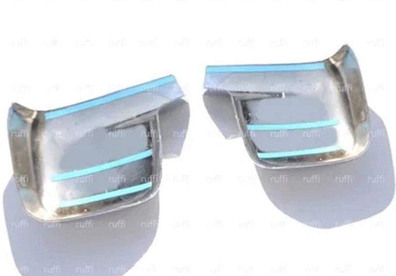 Coques de rétroviseur chromées – adapté pour VW Transporter T5 2003–2010 et VW Caddy 2004–2015, plastique ABS, jeu de 2