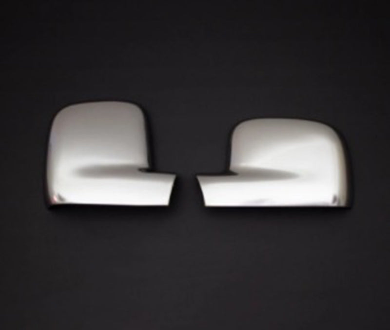 Coques de rétroviseur chromées – adapté pour VW Transporter T5 2003–2010 et VW Caddy 2004–2015, plastique ABS, jeu de 2