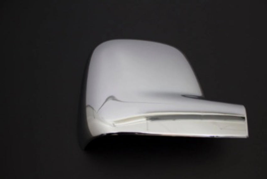 Coques de rétroviseur chromées – adapté pour VW Transporter T5 2003–2010 et VW Caddy 2004–2015, plastique ABS, jeu de 2