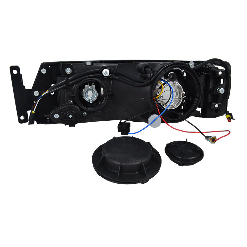 Αριστερός φανός κατάλληλος για φορτηγά Iveco – Λάμπες H3/H4, 1991–2002, με έγκριση E-mark