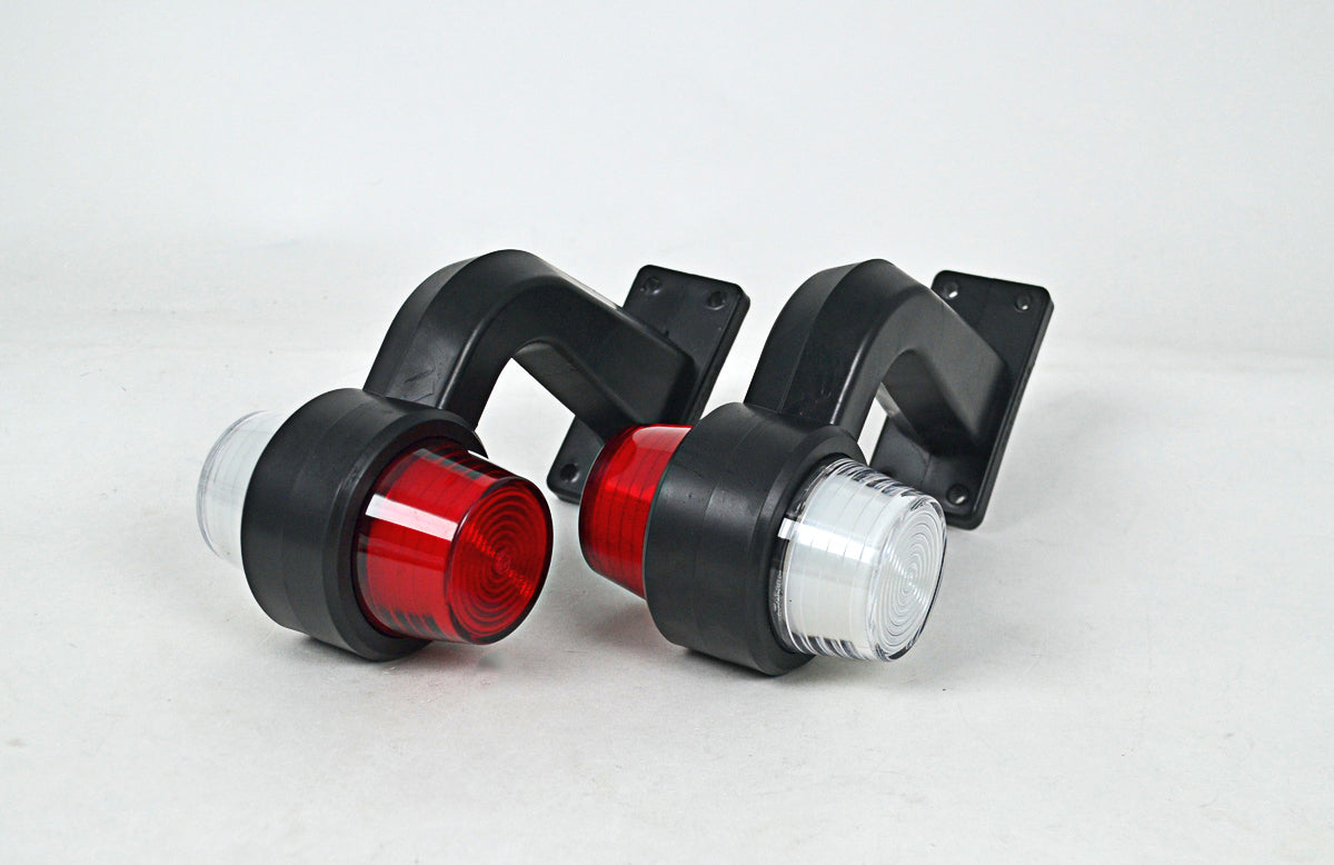 Feu de gabarit latéral Neon Maxi – rouge/blanc, 12/24 V