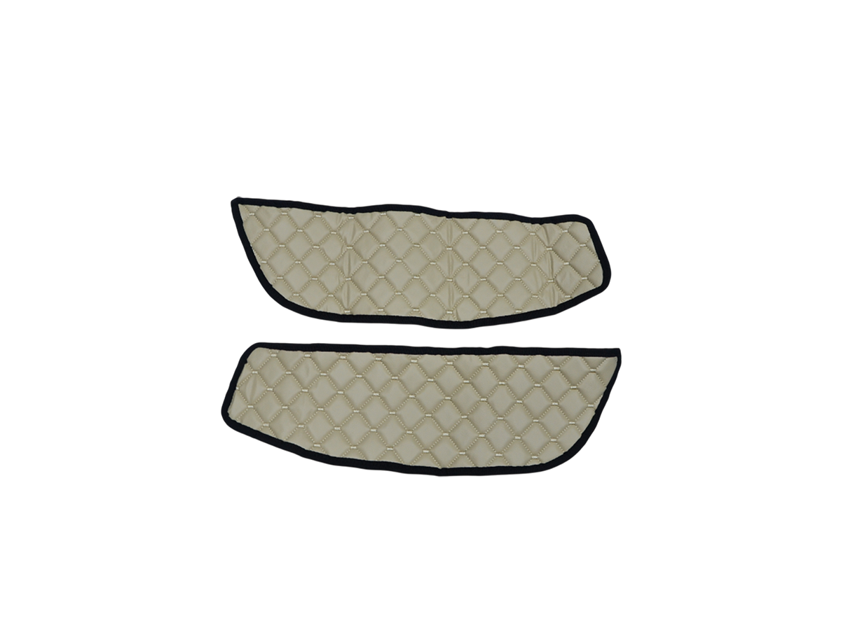 Tapis de porte et de tableau de bord – cuir synthétique (éco-cuir) beige adapté pour DAF XF/XG 2021+