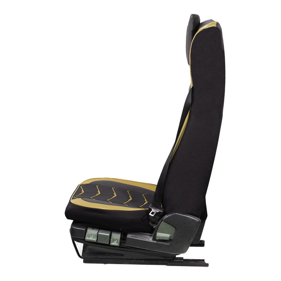 Housses de siège – adapté pour DAF XG, noir et beige, cuir et Alcantara