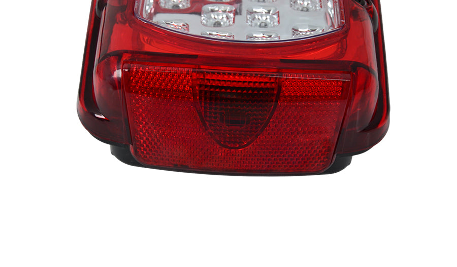 Feu arrière combiné gauche à LED – adapté pour DAF, 24 V, 400×160×85 mm, connecteur