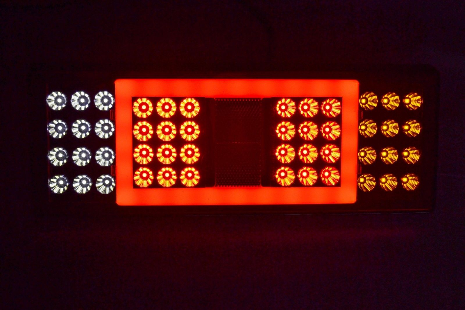 Голям правоъгълен неон LED стоп комплект 24V