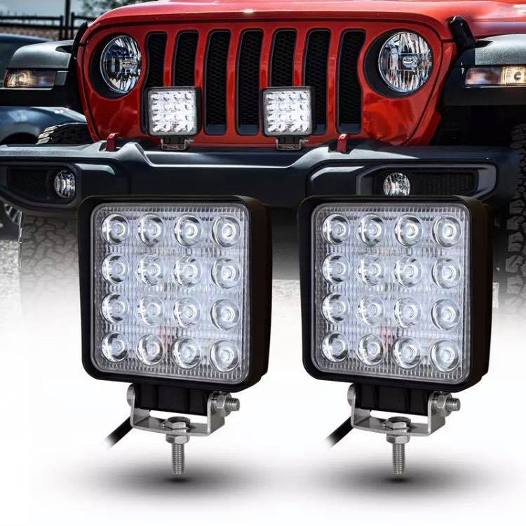 LED-Arbeitsscheinwerfer – 48 W, 16 LEDs, Aluminiumgehäuse