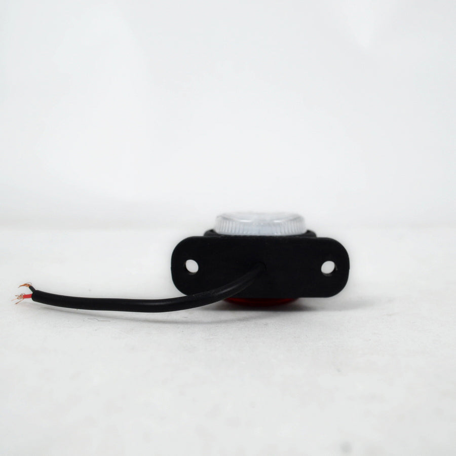 Mini-Neon-Rundumkennleuchte, 12–24V, rote/weiße/gelbe Streuscheiben