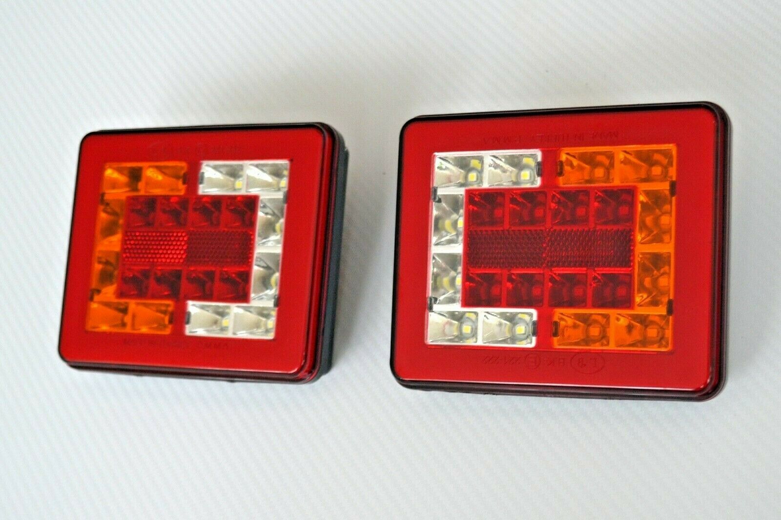Petit feu arrière rectangulaire à LED néon, 24V par Bulus