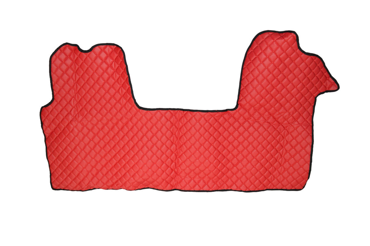 Red Leather Floor Mats – suitable for Renault Master III 2010+, 1+2 Seats