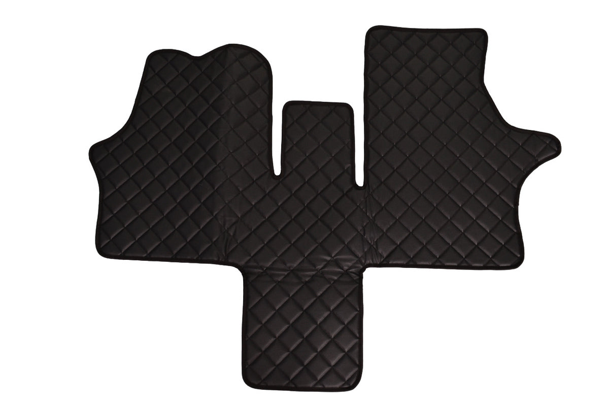 Tapis de sol en cuir – adaptés pour Mercedes Vito I 1996–2003, noir