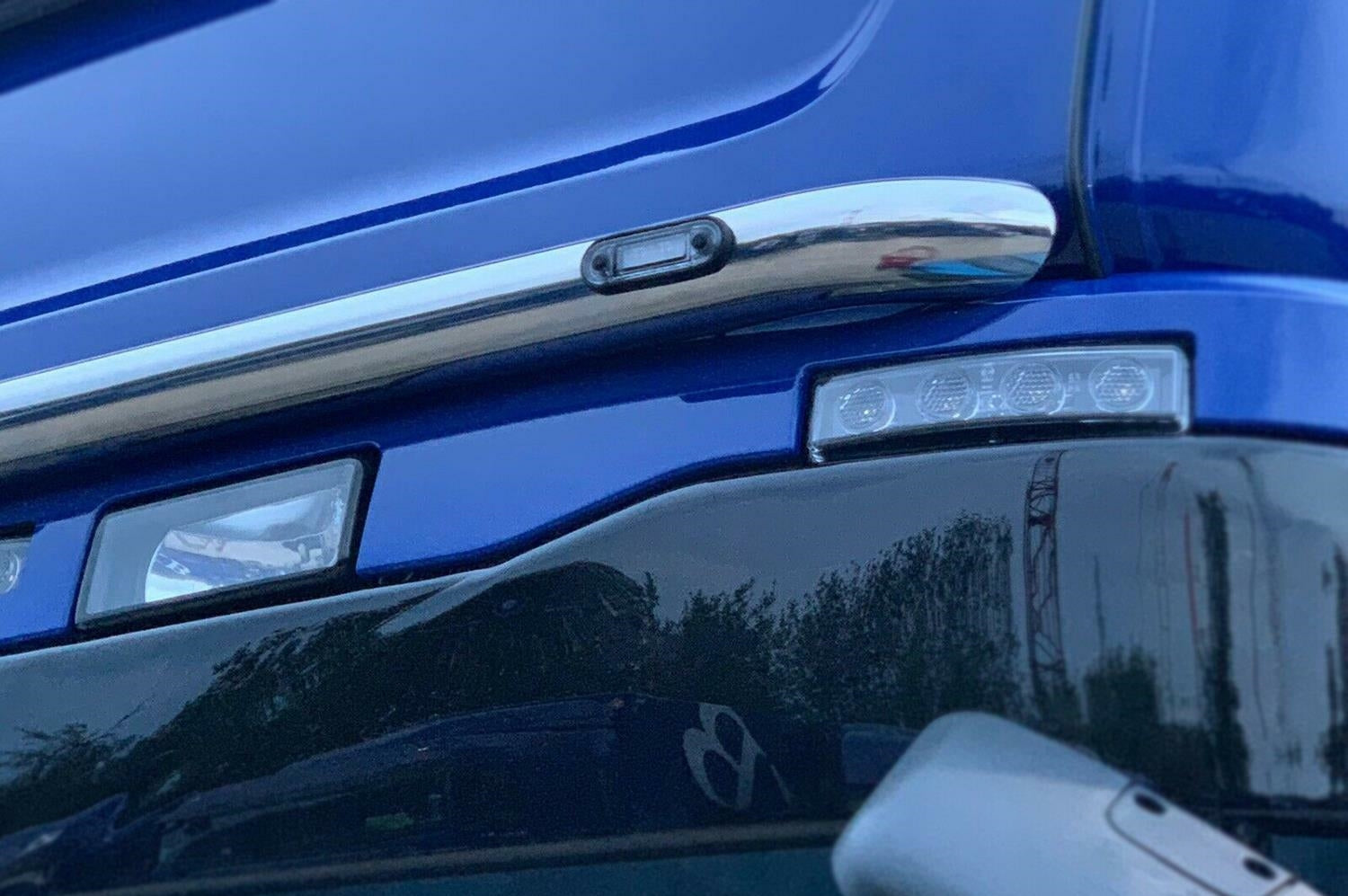 Barre de becquet de toit supérieure universelle, 214 cm, 60 mm, inox 304