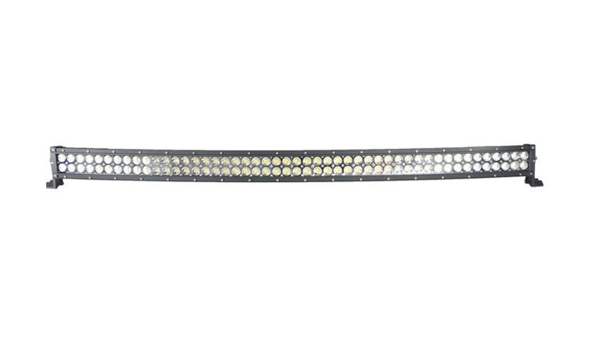 Rampe lumineuse LED incurvée, 300 W, 129 cm, 12/24 V, homologuée ECE