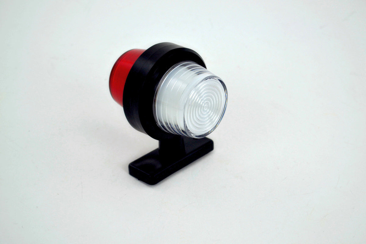 Feu de gabarit néon, corne courte, rouge/blanc, 12/24V, 110 x 90 mm