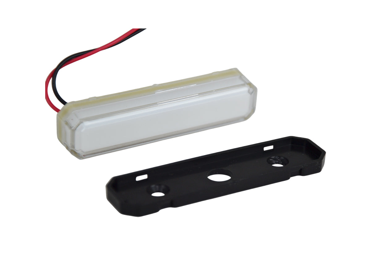 Feu de gabarit à LED néon blanc, 12/24 V à clipser, vis invisible, 80 x 20 x 20 mm