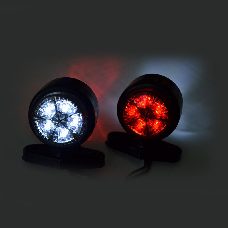 Къс LED габарит – червен/жълт