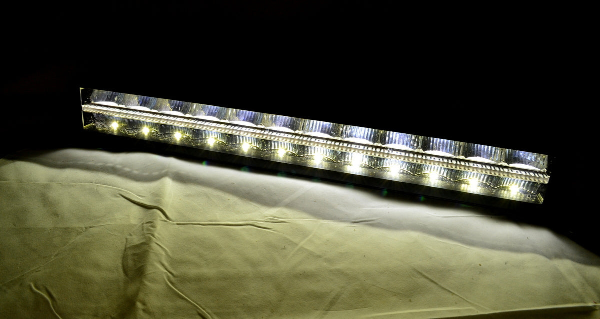 LED лайсна 55 cm, 3 функции, лъч тип Spot, бяла работна светлина, бял/амбър DRL, E-Mark одобрена