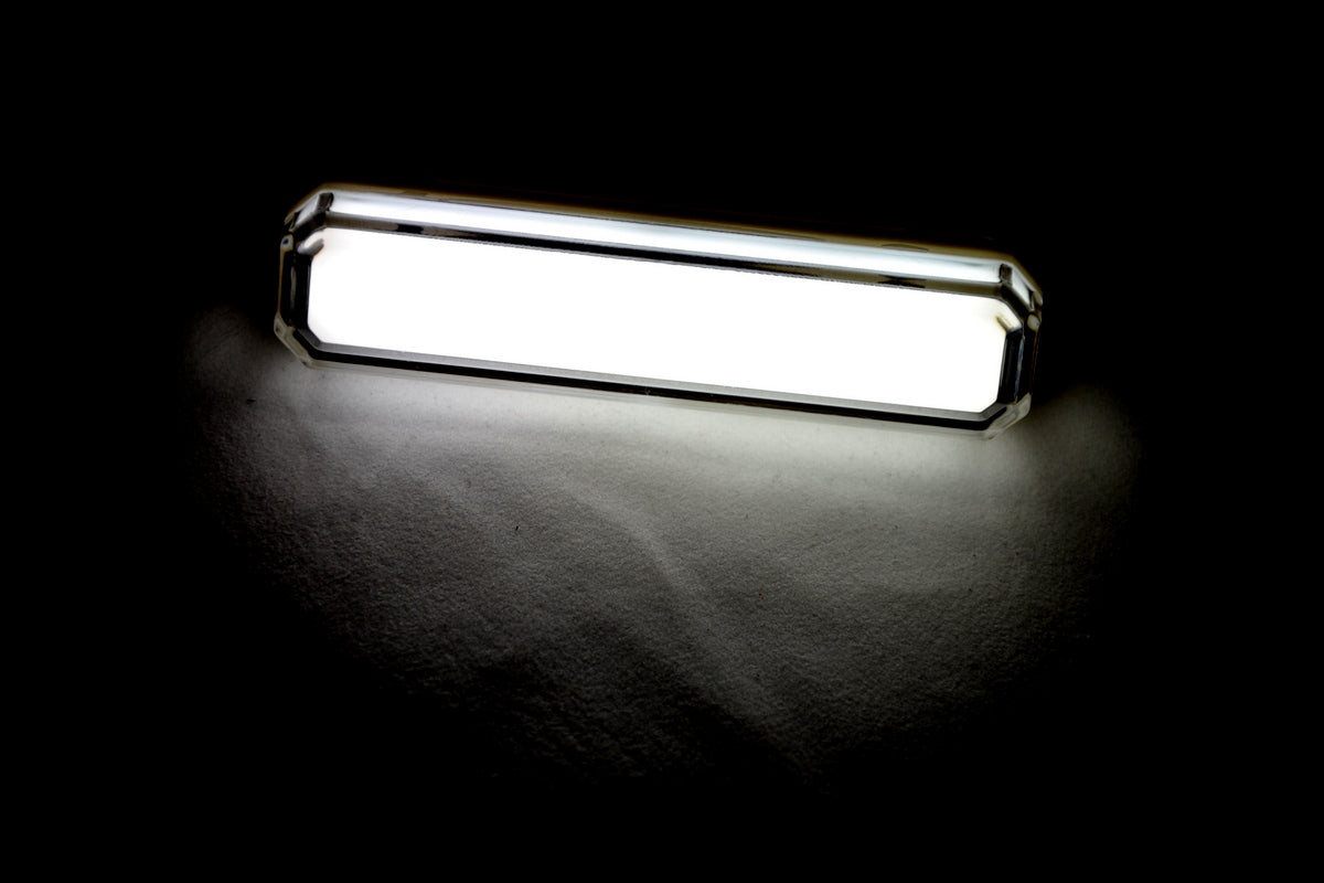 Feu de gabarit à LED néon blanc, 12/24 V à clipser, vis invisible, 80 x 20 x 20 mm