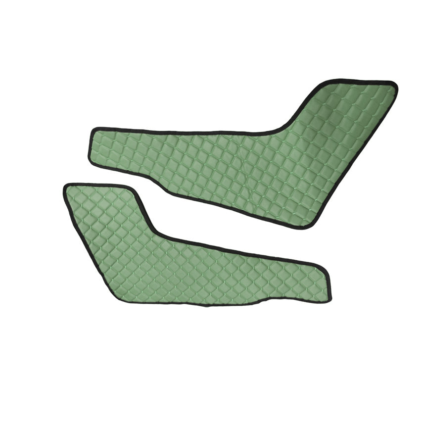 Комплект стелки за врати – изкуствена кожа (еко кожа), зелени, подходящ за Volvo FH4 2013+