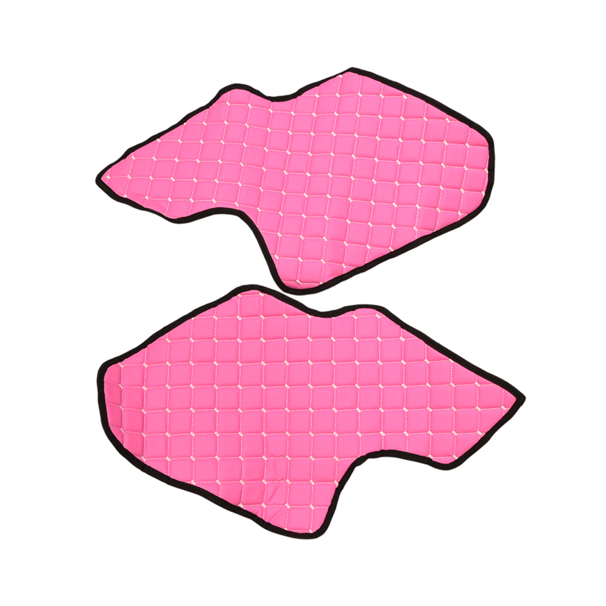 Tapis de sol de porte – cuir synthétique (éco-cuir), rose, adapté pour Scania R/S Next Gen 2017+, set de 2