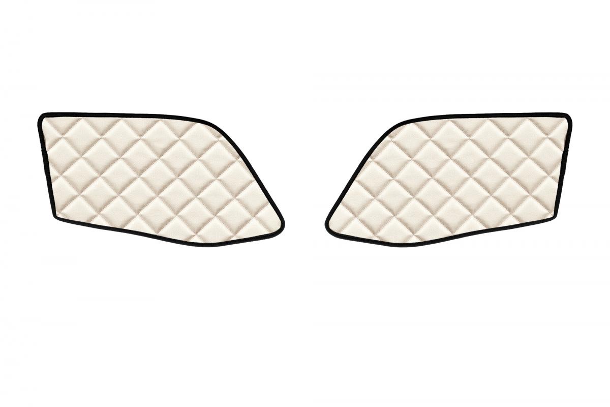 Door Mats Set – Eco Leather, Beige, suitable for MAN TGX 2020+