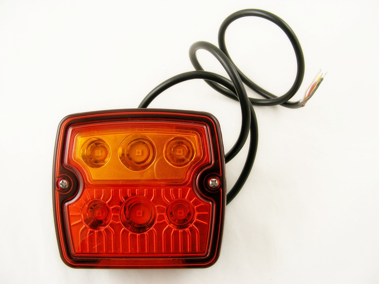 Kleine LED-Heckleuchte für Anhänger und Lkw – 6 Dioden, 12/24 V