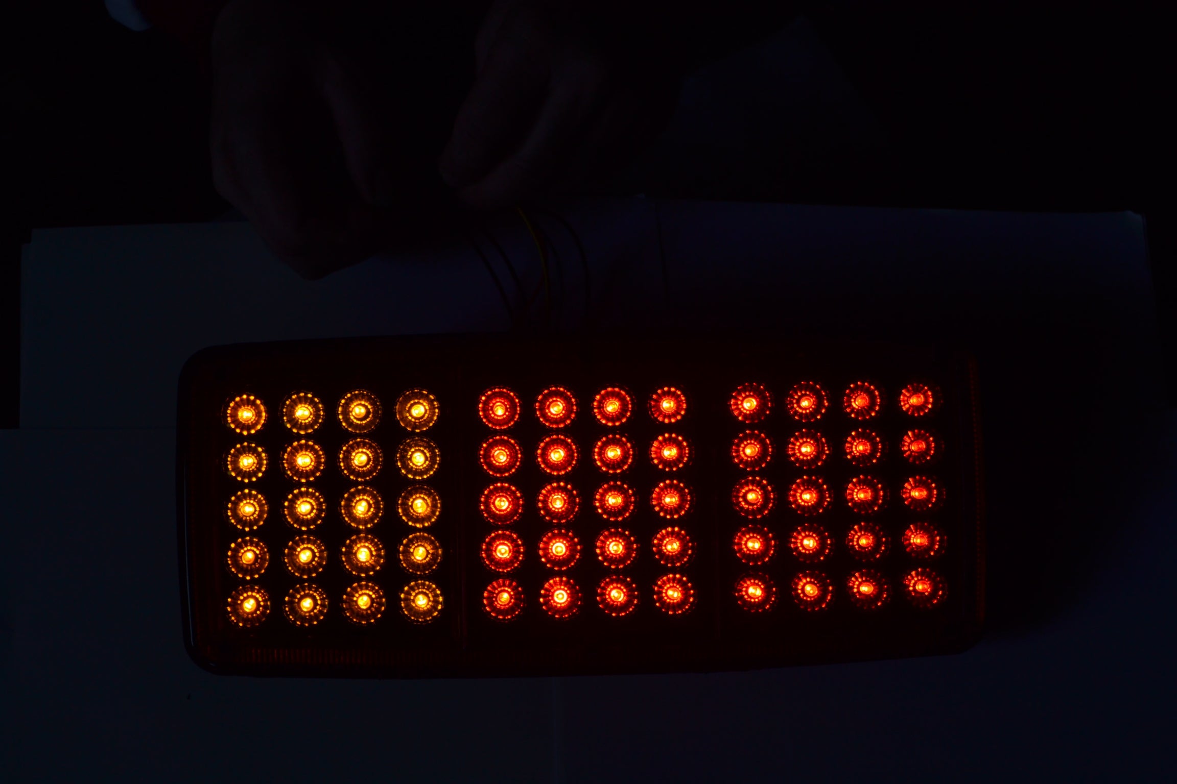 Jeu de feux arrière LED, 3 sections, 60 LED, 24 V, paire pour camions et remorques