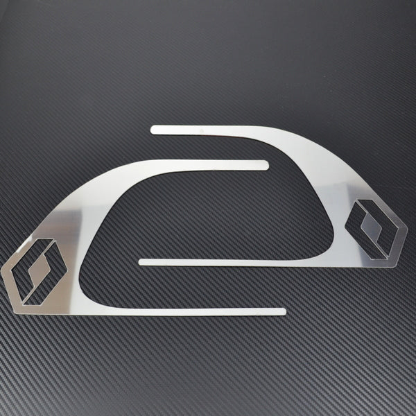 Door Handle Trim suitable for Renault Premium – Polished Stainless Steel with Logo, Set