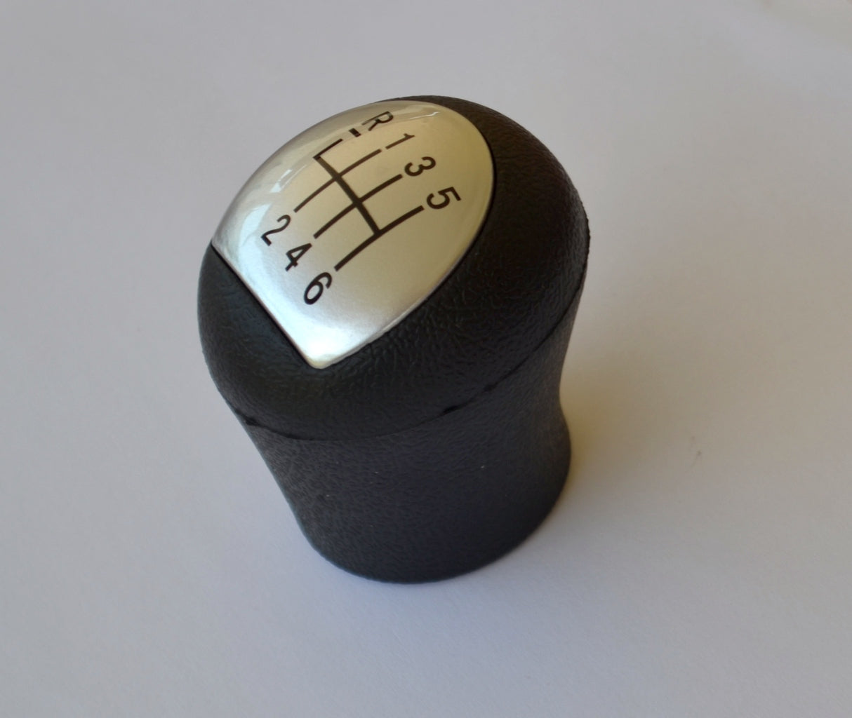 Pommeau de levier de vitesses – adapté pour Renault, 6 rapports, plastique noir avec finition chromée