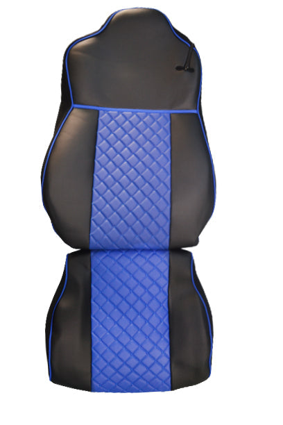 Blue Eco Leather Seat Covers Suitable for DAF XF 105, 2010–2015