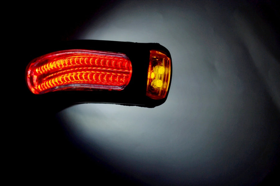 Τριπλό LED φως θέσης με φλας – Neon κόκκινο/λευκό/κίτρινο, 12/24V, 170 mm