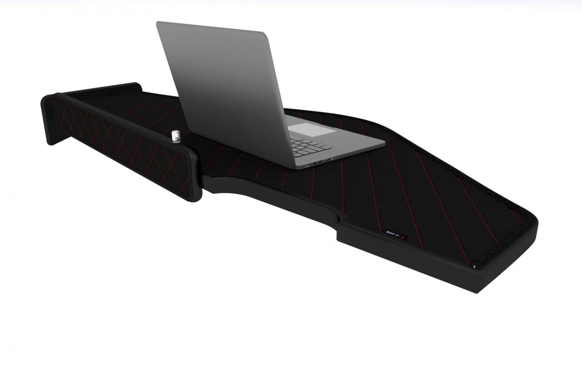Table de tableau de bord longue – adapté pour Renault Range T (à partir de 2014), noir avec surpiqûres rouges, éclairage LED