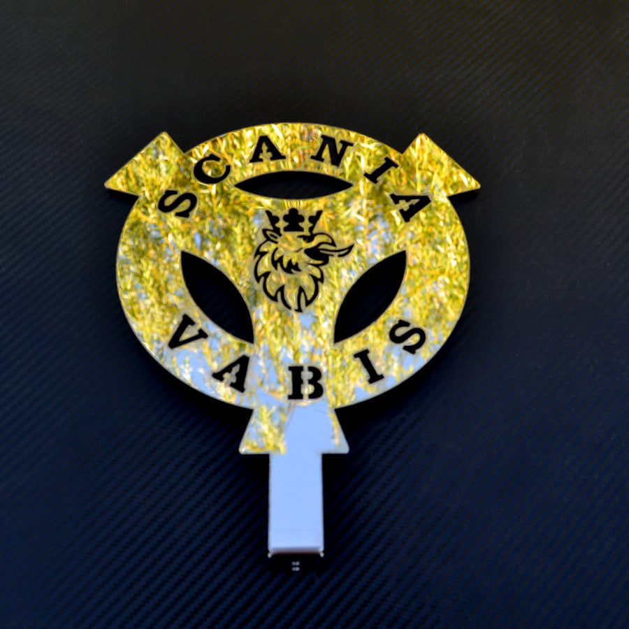 Κατάλληλο για Scania Vabis Lollipop διακοσμητικό – Ανοξείδωτο ατσάλι, 245 x 200 mm