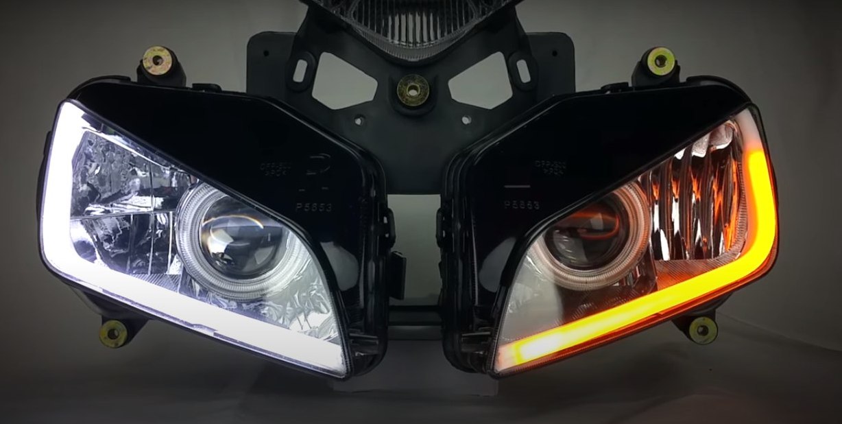 Bandes LED DRL flexibles avec clignotant dynamique, 60 cm, lot de 2