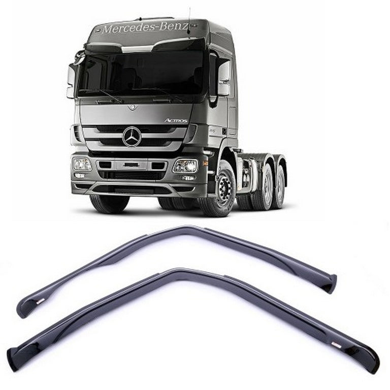 Jeu de déflecteurs de vent – adapté pour Mercedes Actros MP2/MP3, 2003–2012, noir