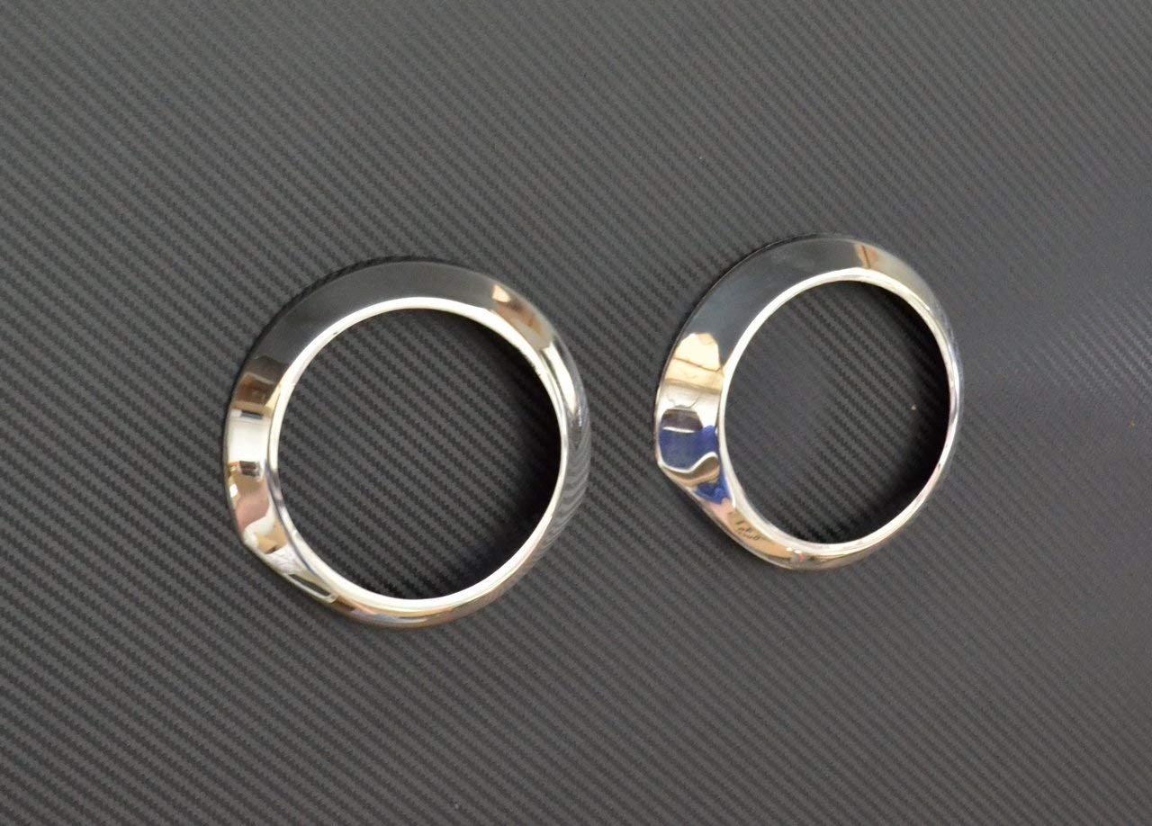 Jeu d’enjoliveurs chromés de phares antibrouillard – adapté pour Mercedes Actros MP4, acier inoxydable