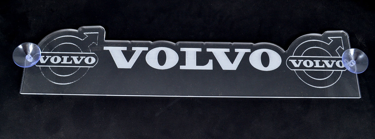 Plaque rectangulaire gravée au laser – longueur 500 mm, adaptée pour Volvo