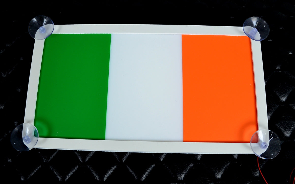 3D декоративна табела Ireland – зелено/бяло/оранжево, 24V, 17 x 31 x 2,5 cm