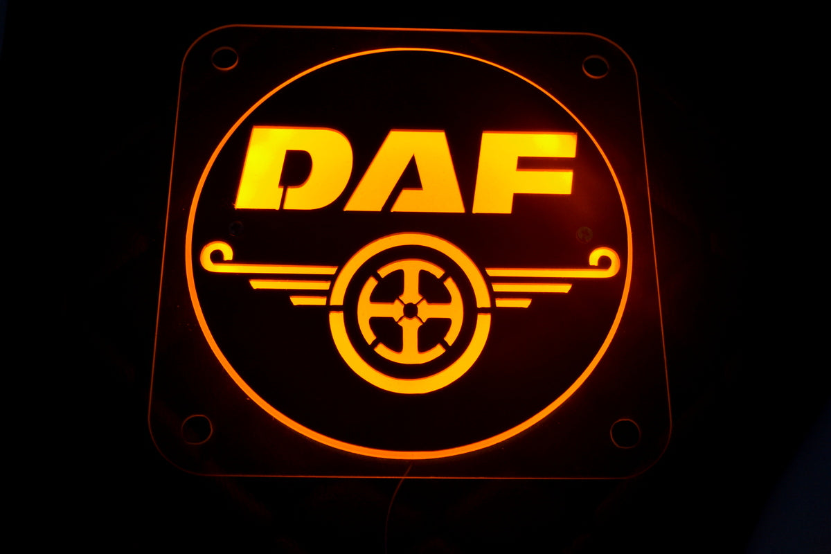 Комплект черни вътрешни панели за предно стъкло с жълти акценти, подходящ за DAF