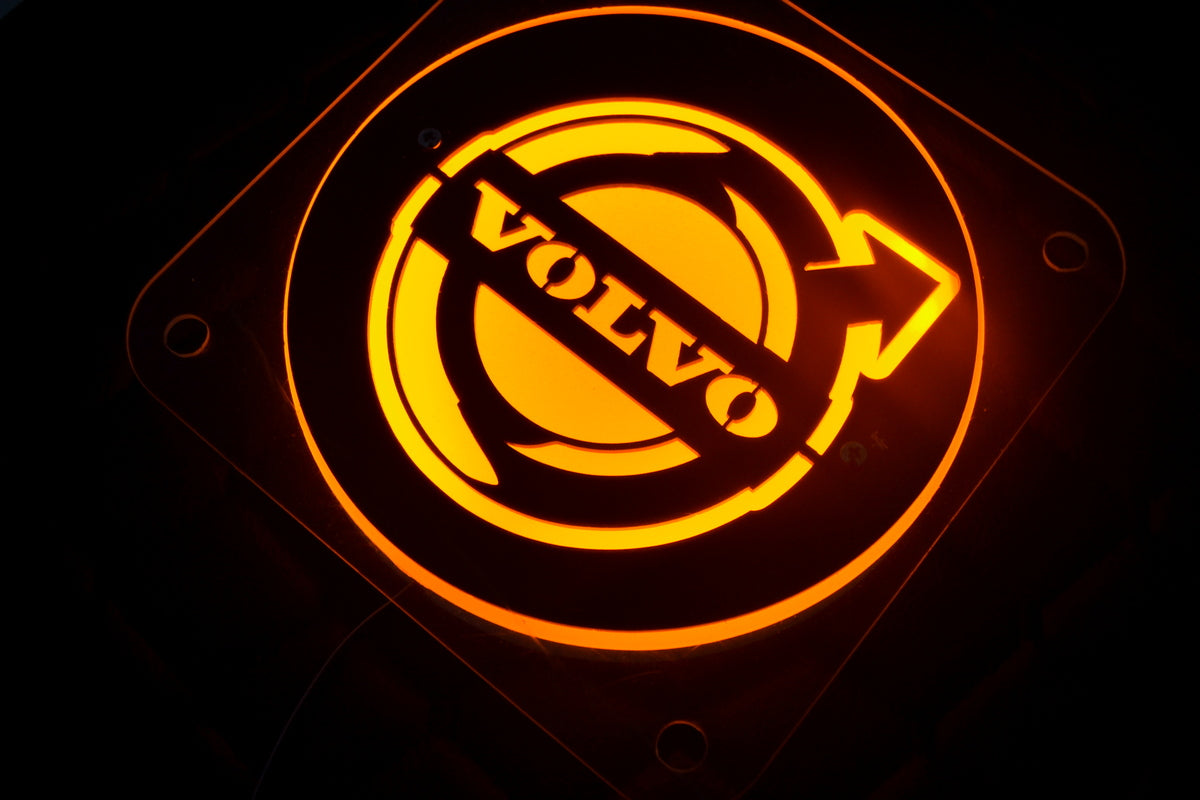 Jeu de panneaux intérieurs de pare-brise adapté pour Volvo – Noir avec éléments jaunes