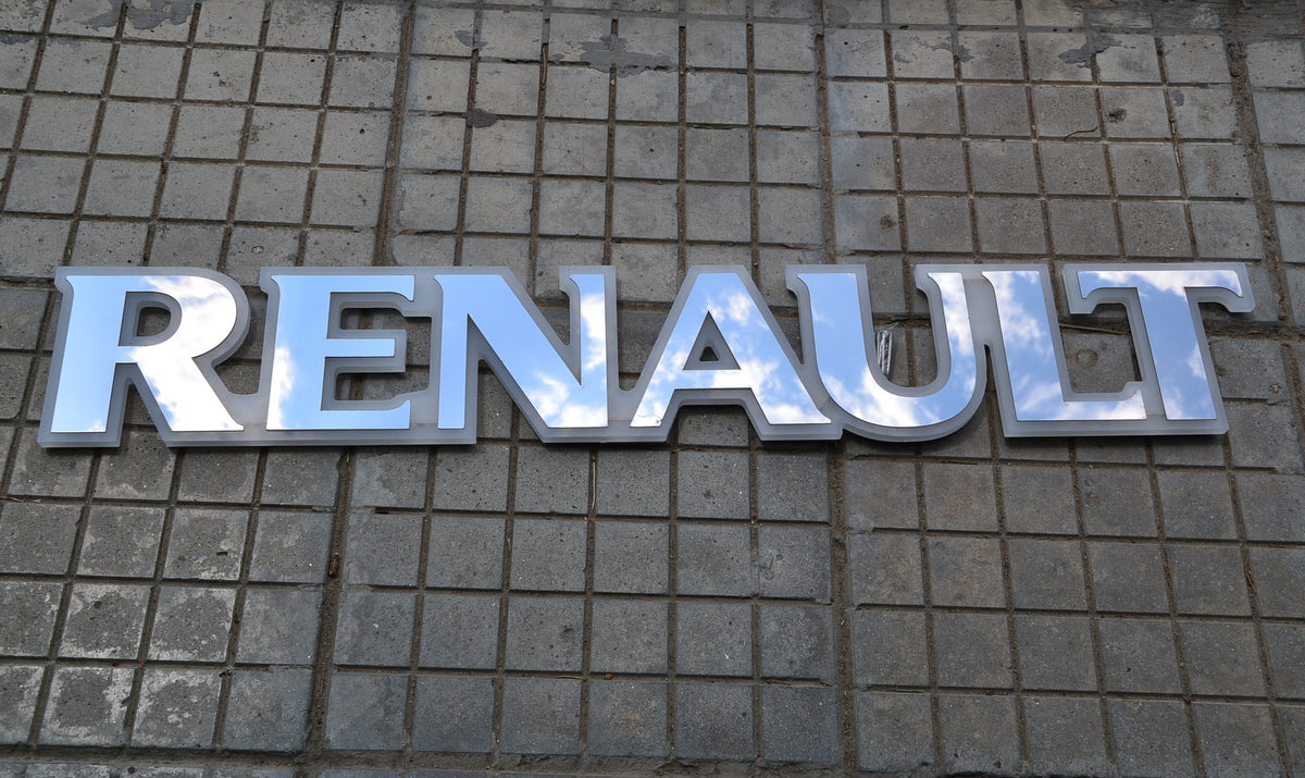 Beleuchtetes Kühlergrill-Schild – rotes Licht, 24V, geeignet für Renault